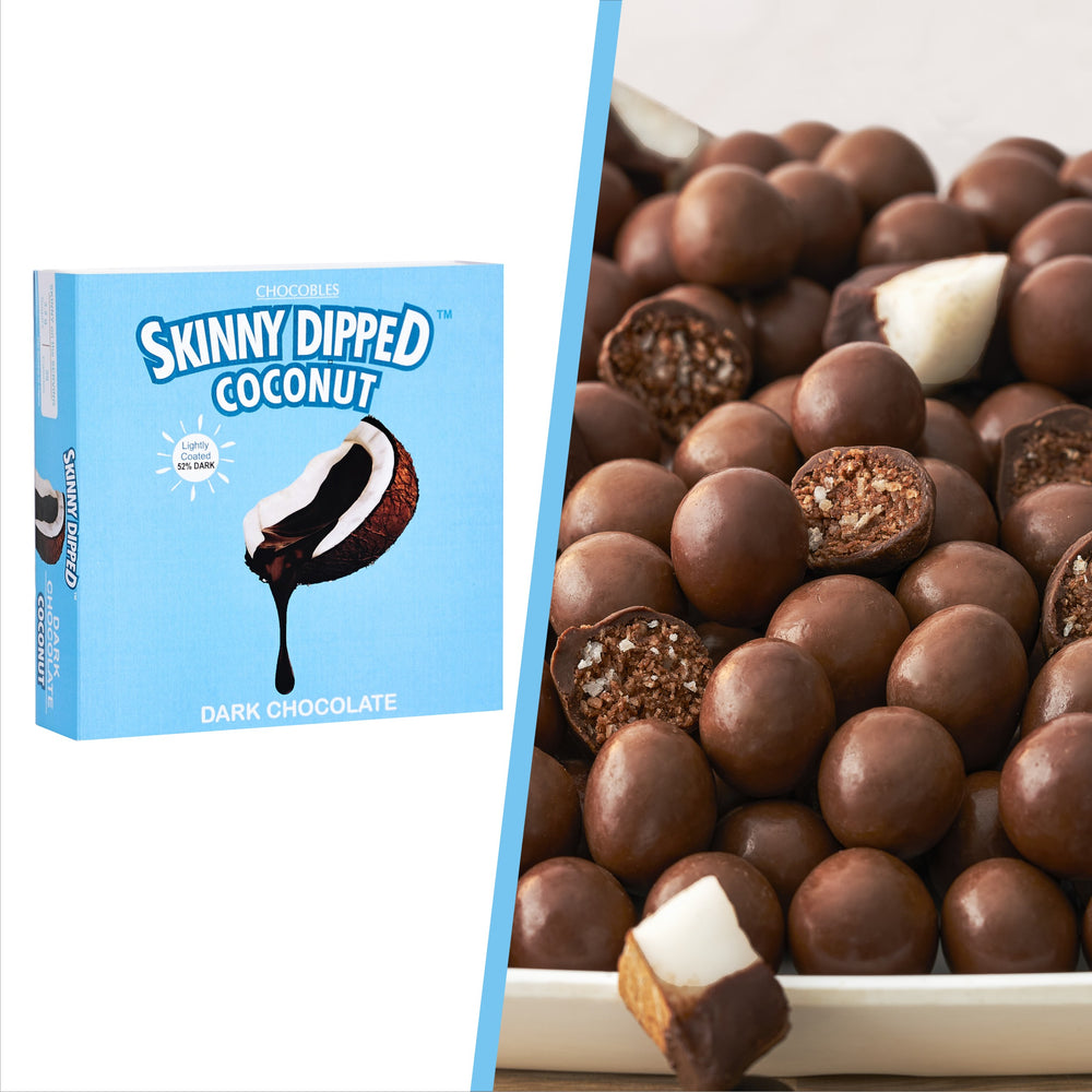 Chocobles - Skinny Dipped Coconut Dark Chocolate(Buy 1 Get 1 Offer, Code:B1G1)