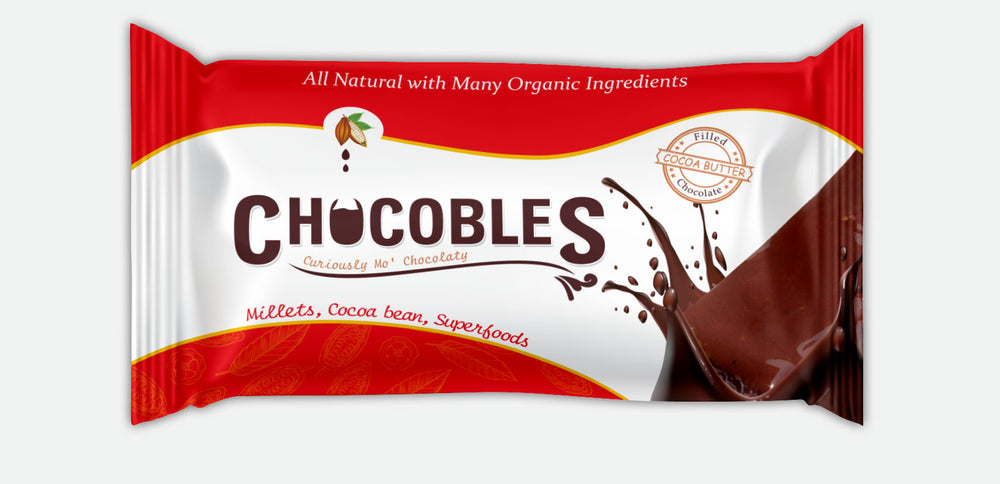 Chocobles - Pack of 10 - Filled Choco-treat (Millets and Nuts)