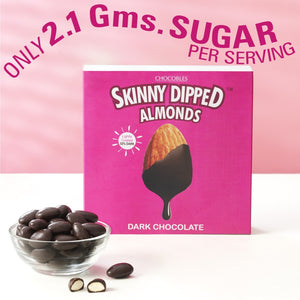 Skinny Dipped Almonds Dark Chocolate Low Sugar - 21% OFF