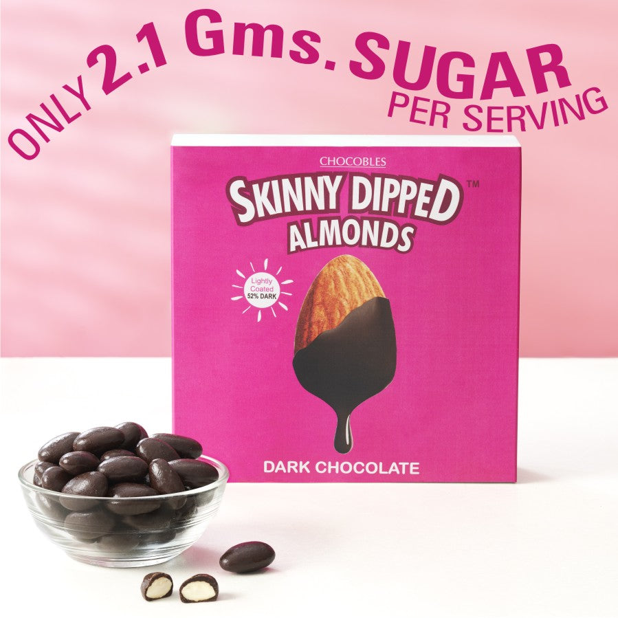Skinny Dipped Almonds Dark Chocolate Low Sugar - Coimbatore Delivery - BOGO