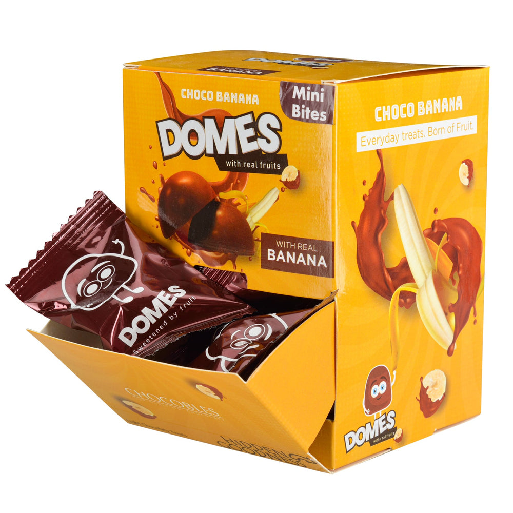 Chocobles Domes | Light Chocolatey Treats | Choco Banana 60pcs -  480gms (Pack of 2)